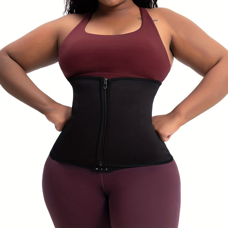 2pcs Waist Trainer Tummy Wraps Tummy Control Zipper Slimmer Belly Belt