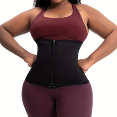 2pcs Waist Trainer Tummy Wraps Tummy Control Zipper Slimmer Belly Belt