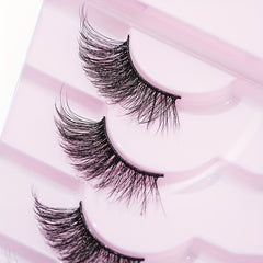 7 Pairs Half Eye False Eyelashes Fluffy Wispy End Eye Natural Pack 16mm