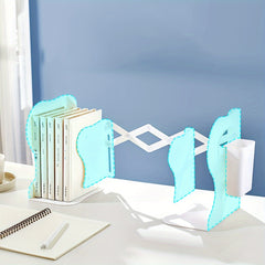 Retractable Book Stand with Pen Holder & Clip