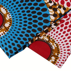 6 Yards Ankara African Polyester Wax Prints Fabric For Party Dress