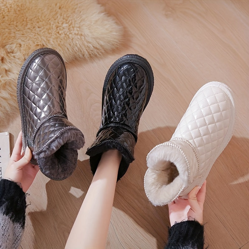 Women's Winter Waterproof Snow Boots Non slip Warm Short Boots