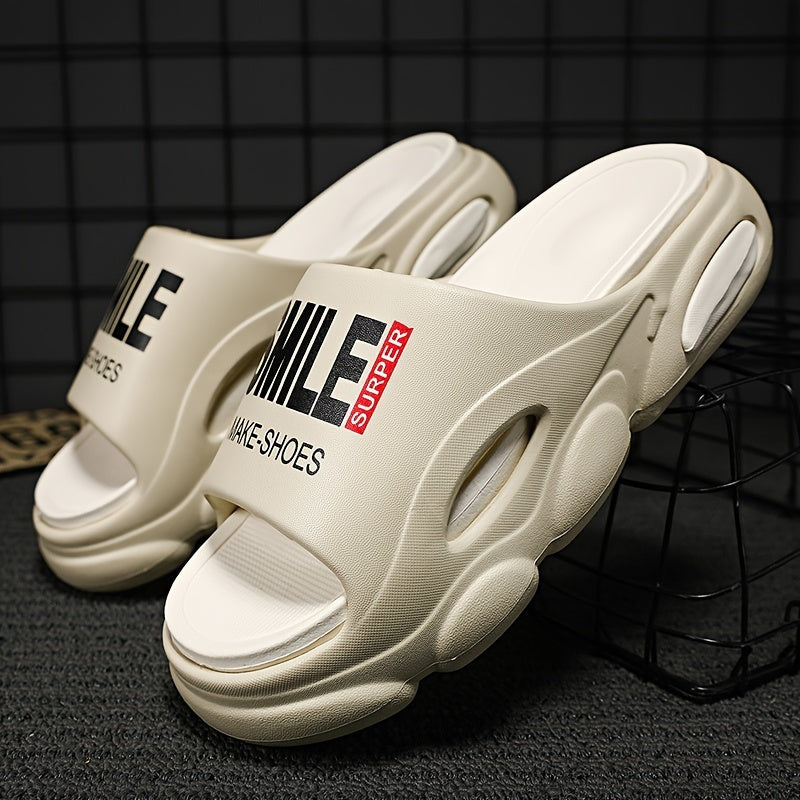 Letter Pattern Thick Sole Sandals for Women