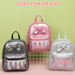 Cartoon Bowknot Backpack for Kids