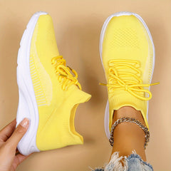 Breathable Running Shoes Women's Lace Sneakers