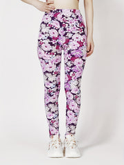 Floral Print Skinny Leggings Casual Stretchy Leggings