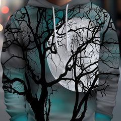 Men's Graphic Hoodie Loose Pullover for Autumn Winter