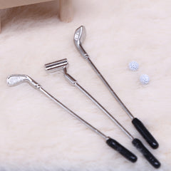 5 Mini Golf Ball Doll House Miniatures Alloy Decoration Collectors