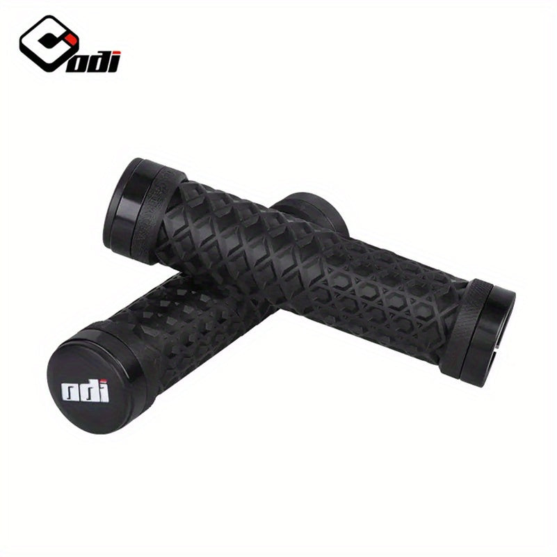 Vintage Small Cloth BMX Cycling Handlebar Grips Dual Lock Ring Set