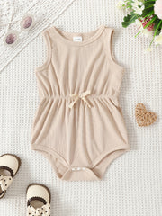 Baby Girl Cotton Sleeveless Romper