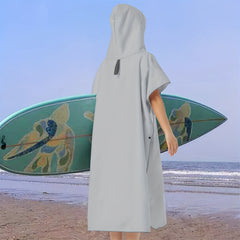 Fast Drying Hooded Towel for Surfing & Bathing Suede Wetsuit Changing Towel
