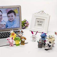 10pcs Animal Finger Doll Hand Puppet Toy Early Education Interactive