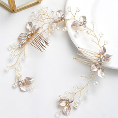 Twist Flower Hairband With Comb Headband Party Favor Decorations
