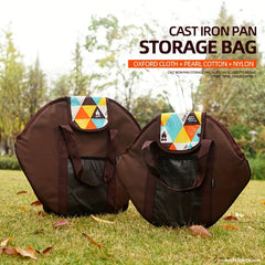 Portable Cast Iron Pot Storage Bag for Camping and Barbecue