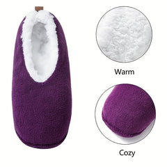 Plush Floor Socks Thick Warm Non slip Low Cut Ankle Socks Women's Stockings