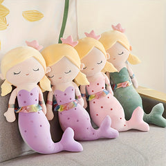 11.81In Mermaid Princess Plush Toy - Adorable Cartoon Mermaid Doll