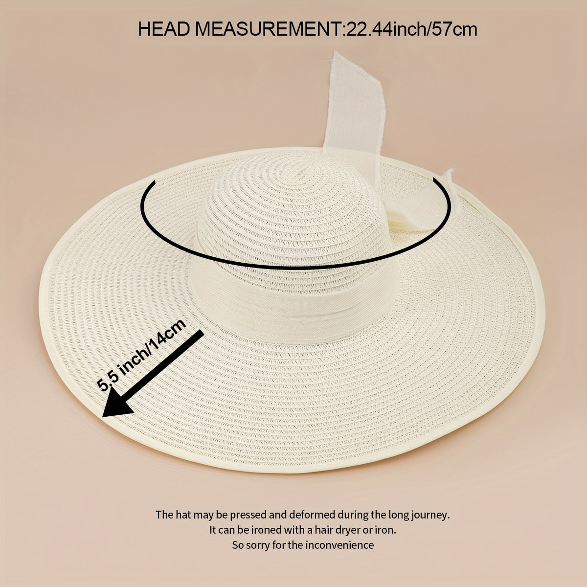 Bowknot Candy Sun Hat French Travel Straw Hat Women Outdoor Sunscreen Beach Hats