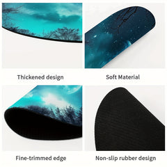 Fantasy Forest Print Mouse Pad Soft Durable Non-slip for Desktops & Laptops