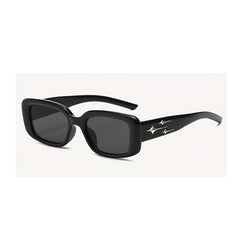Men's Rectangle Sunglasses Oval Vintage Unisex Sun Shades