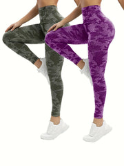 Camouflage High Waist Butt Lifting Yoga Pants Fitness Sports Activewear