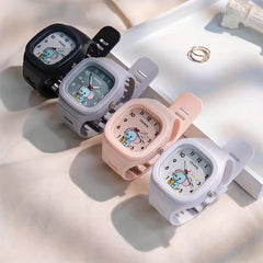 Square Watch School Student Waterproof Sports Pointer Quartz Watch