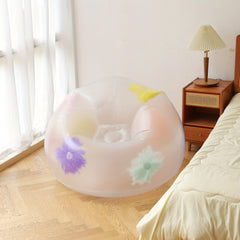 Multicolor Inflatable Scrub Lounge Chair Waterproof PVC Beanbag