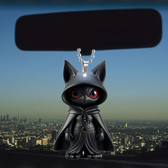 Cartoon Cat Acrylic Pendant Car Mirror Decoration Bag Keychain Christmas Jewelry