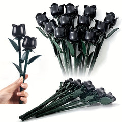 Rose Bouquet Building Blocks Set Gothic Valentine's Decoration 1000pcs