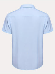 Men's Casual Solid Short Sleeve Shirt for Summer Vacation Resort