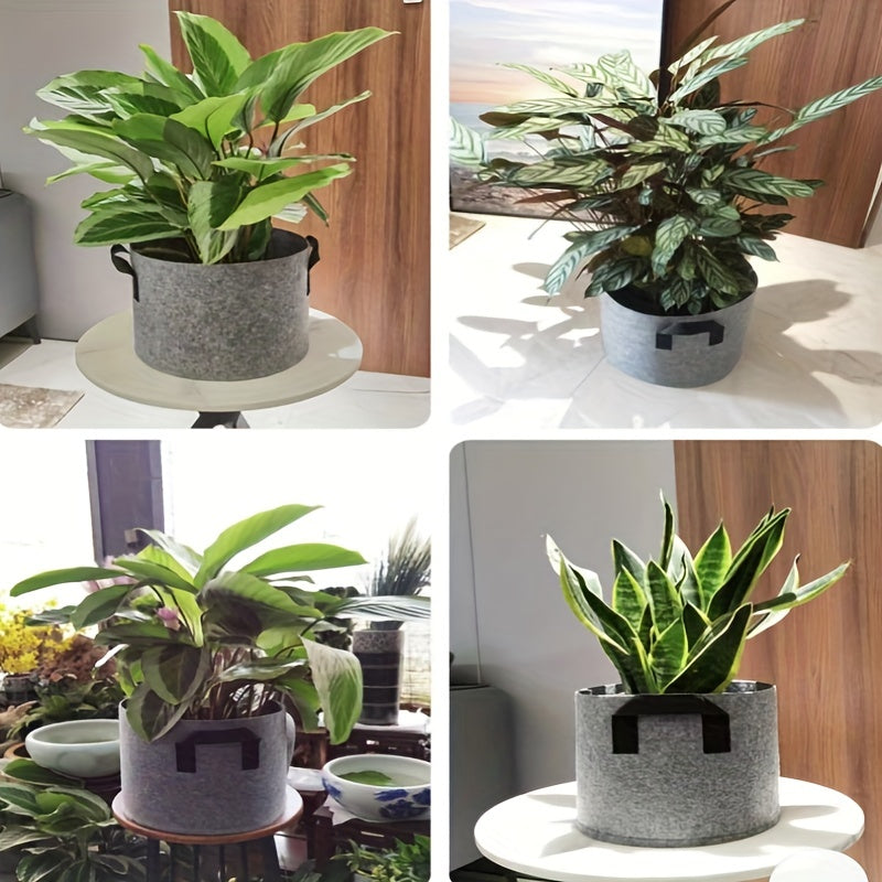 Plant Growing Bags Durable Fabric Garden Planter Pots With Handle 7 Gallon