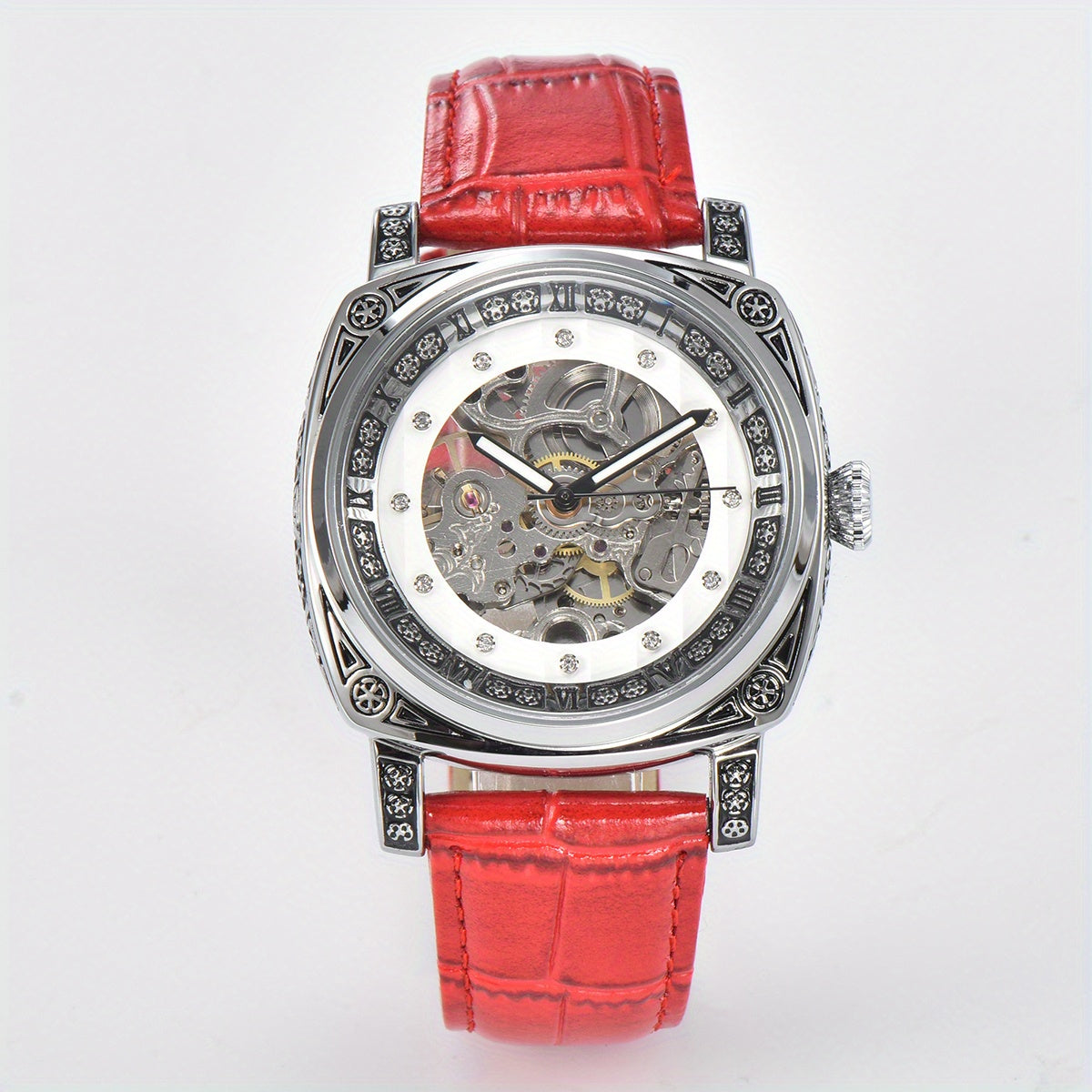 KUERST Auto Mechanical Watch Waterproof Night Light Wristwatch