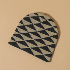 Men's Y2K Rhombus Woolen Knitted Hat