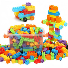100pcs Toy Blocks for Creativity & Motor Skills - Halloween Thanksgiving Christm