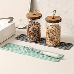 Silicone Dish Drying Mat Eco-Friendly Heat Resistant Kitchen Counter Sink Mat