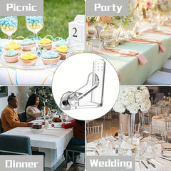 4pcs Plastic Napkin Clips Elastic Tablecloth Clip