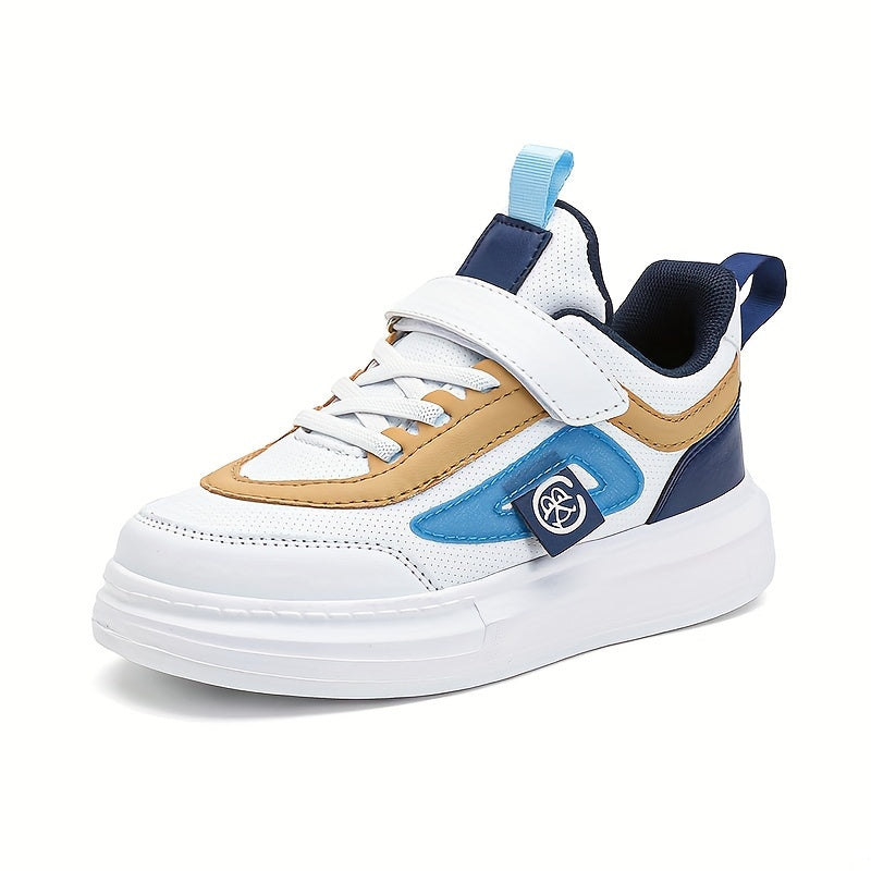Boys Casual Low Top Sneakers Lightweight Breathable Anti Slip Walking Shoes