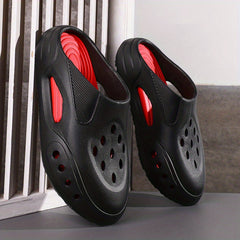 Men's Platform Slides Closed Toe Slippers