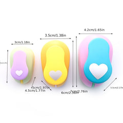 1pc Heart Hole Paper Punch DIY Embossing Device Random Scrapbooking Card Making