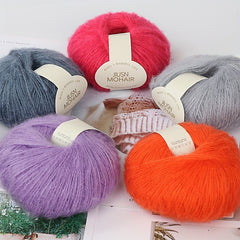 Single Horsehair Crochet Baby Wool Thread for Dolls Sweaters 25g
