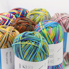 Colorful Velvet Cotton Yarn 200g for Crochet Knitting