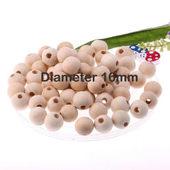 Beaded Wooden Beads Jewelry Accessories Round Beads