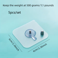 Square Transparent Acrylic Adhesive Double-sided Viscose Non-punching PVC Tape