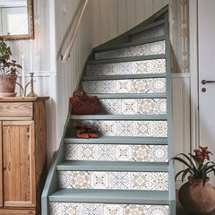 Bohemian Printed Staircase Stickers Waterproof Home Decoration Wallpaper