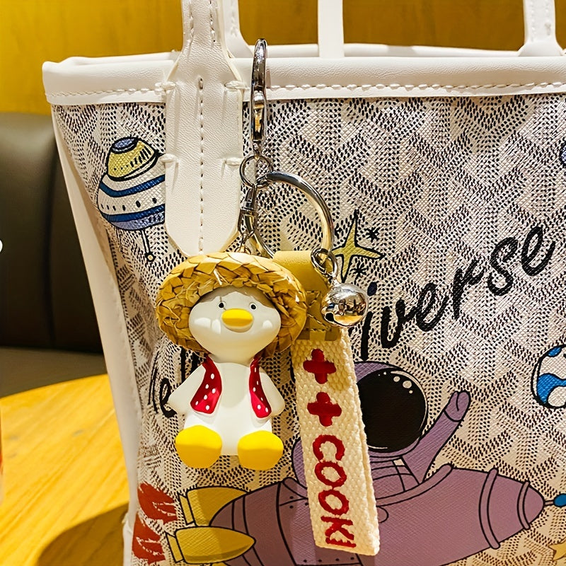 Happy Duck Keychain Bag Hanging Pendant