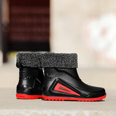 Men's Waterproof Rain Boots Wear Resistant Comfy Non Slip Shoes for Outdoor