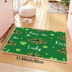 Clover Print Rug Lip English Letter Washable Carpet Home Decor Room Bedroom