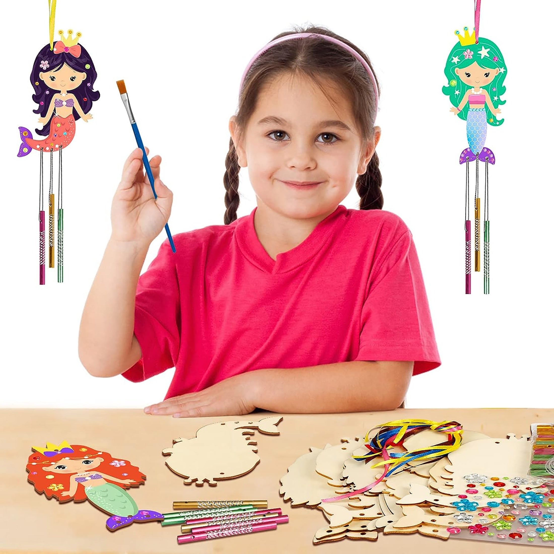 Mermaids Crafts For Kids DIY Wind Chime Kit