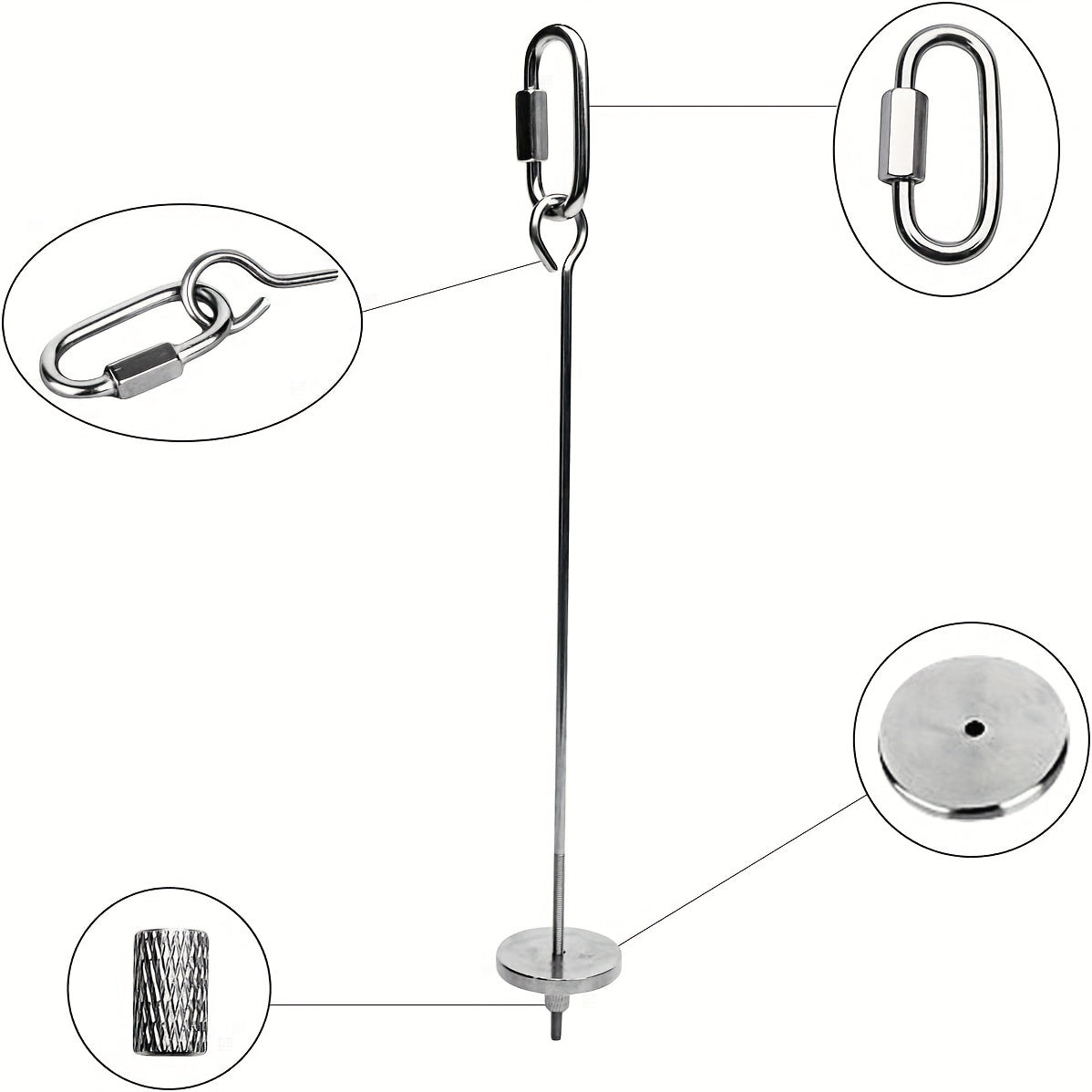 2pcs Stainless Steel Bird Skewer for Parrots and Small Animals