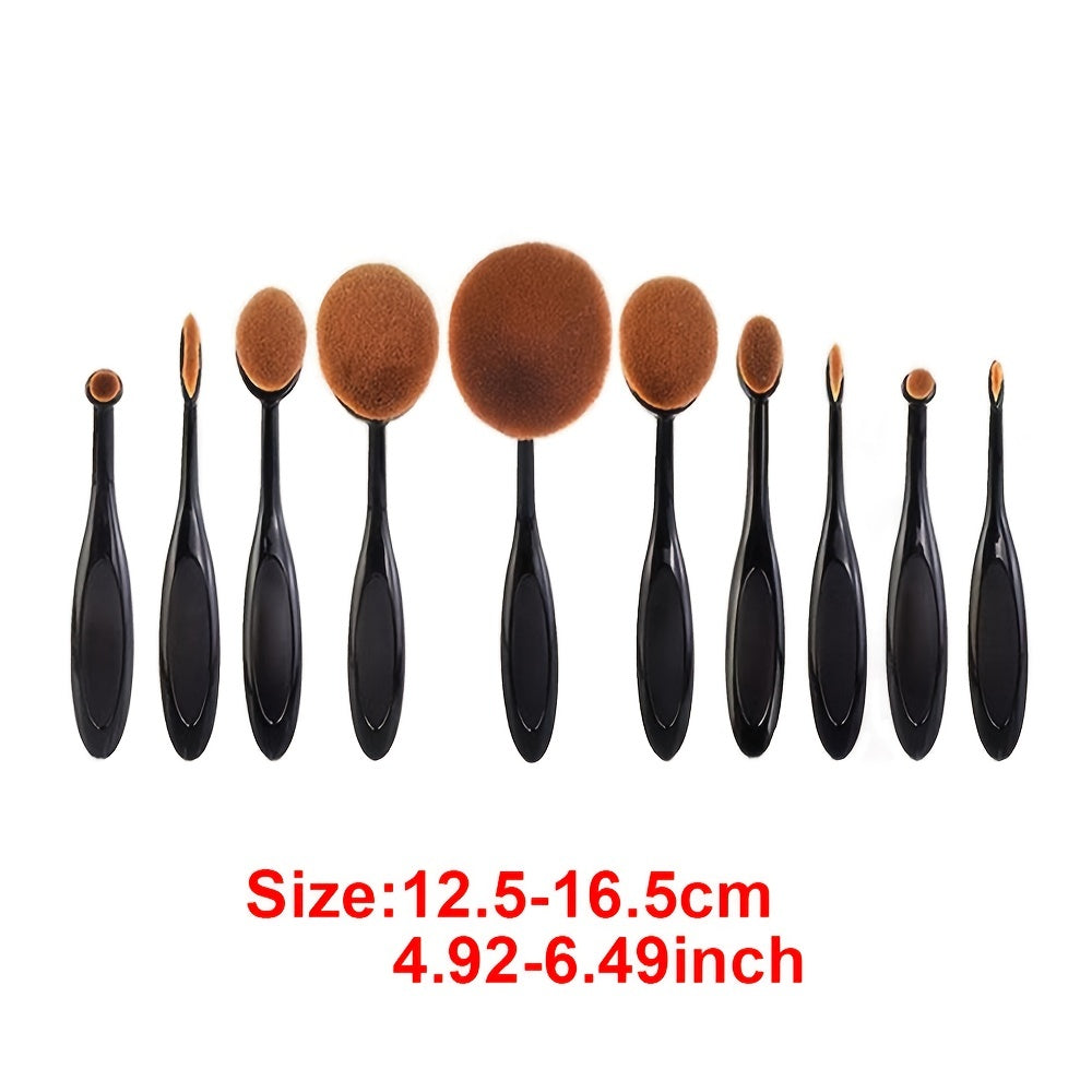 10pcs Blending Brush Kit Different Sizes For DIY Scrapbooking Card Decor