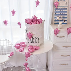 50pcs Star Foil Balloons 12 Pink Golden Silver Party Decoration